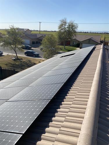 Residential Solar Panel Cleaning, panels before cleaning, Imperial, California 