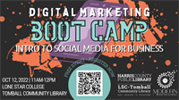 Modern Marketing & Media partners with LSC - Tomball Community Library for Free Social Media Bootcamp for Business Owners