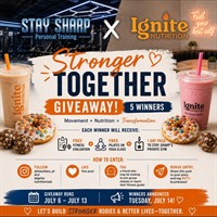 Win a free fitness evaluation, yoga or pilates class, and a day to pass.