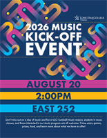 LSC-Tomball Music 2026 Kick Off - Info and Inspiration! 8/20 2p E252