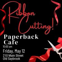 Ribbon Cutting at Paperback Cafe