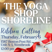 Ribbon Cutting at The Yoga Shop Shoreline