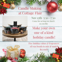 Holiday Candle Making at Cottage Flair