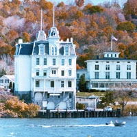 The Goodspeed Opera House on the Connecticut River. 