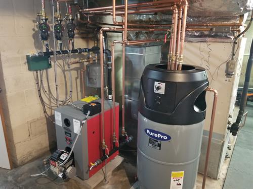 Trio Oil boiler w/indirect hotwater tank