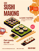 Sushi Making & Sake Tasting Event at Nori