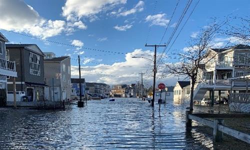 Chalker Beach flooding