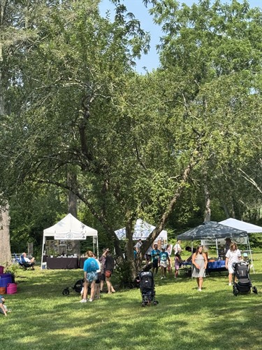 Some of our vendors for Midsummer Festival in Old Lyme, July 2025.