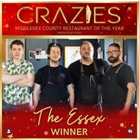 The Essex Restaurant has won best restaurant in Middlesex County from the Connecticut Restaurant Association’s “Crazies’ Awards” for the Second year in a row!! 