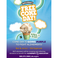 Call For Volunteers on Free Cone Day!