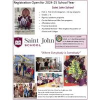 Saint John School Registration Open for 2024-25 School Year