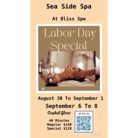 Sea Side Spa at Bliss Spa Labor Day Special