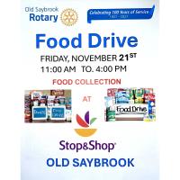 OS Rotary to Run Food Drive in Old Saybrook