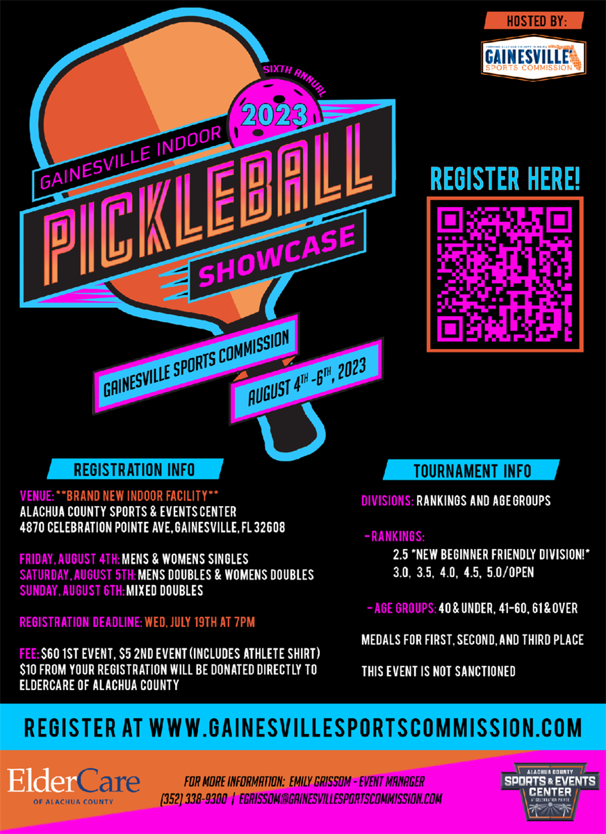 6th Annual Gainesville Sports Commission Pickleball Tournament