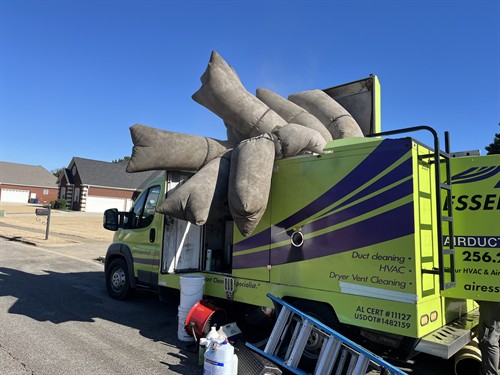 This is our Air Essentials HyperVac truck. Built for professional duct cleaning, not shortcuts or shop-vac solutions.