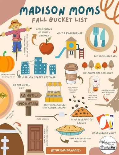 Bucket lists and printable graphics to get people out and about!