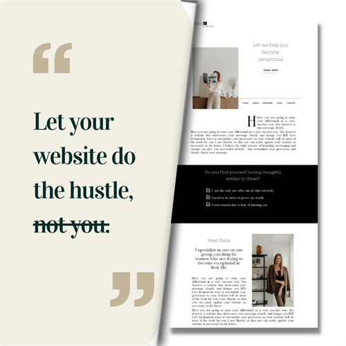 You website should be working hard for you