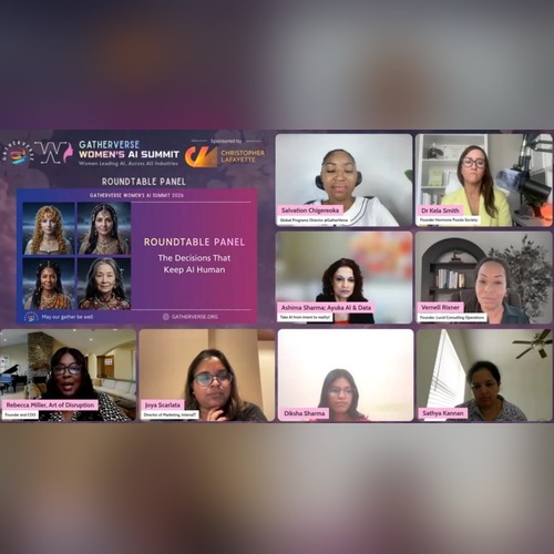 Vernell Rixner on the GatherVerse Women's AI Summit roundtable, 'The Decisions That Keep AI Human.