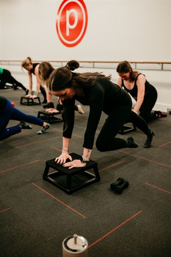 Pure Barre Empower is our fusion workout of Classic Pure Barre and high-intensity interval training designed to elevate your heart rate, build strength, and increase your metabolism. For 45 minutes, you'll use dynamic movements with ankle weights and a plyometric platform to target different muscle groups simultaneously.