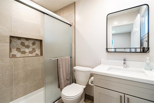 Bathroon Remodel C - Shower Buddy inlay tile