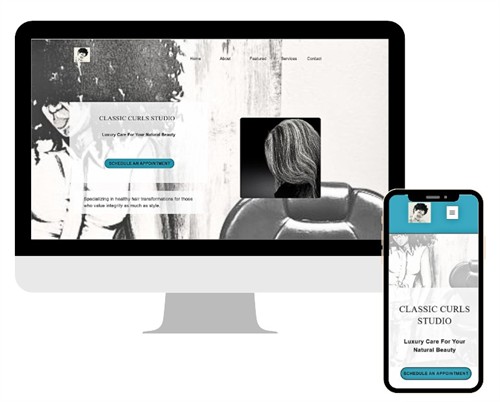 Website designed to be mobile friendly and look great on desktop 