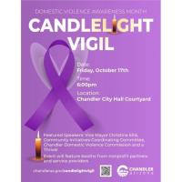 Domestic Violence Awareness Month Candle Light Vigil