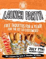Roll 'Em Up Taquitos - Launch Party!