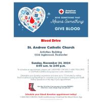 Blood Drive at St. Andrew's Catholic Church