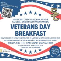 Veterans Day Breakfast at Stoney Creek High School