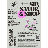 Sip, Savor, & Shop ~ Rochester Community Schools Foundation