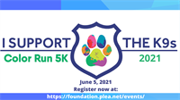 I Support the K9s Color Run 5K