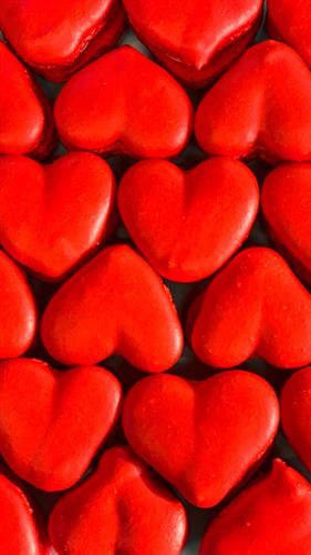 Valentine’s Day Heart Macarons