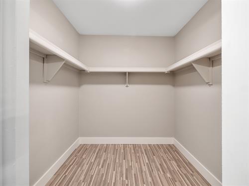 Spacious Walk In Closets In Select Units