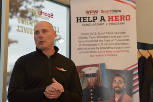 Owner Steve shares about Help A Hero program