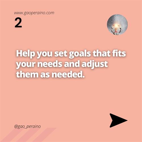 Help you set up "Goals"
