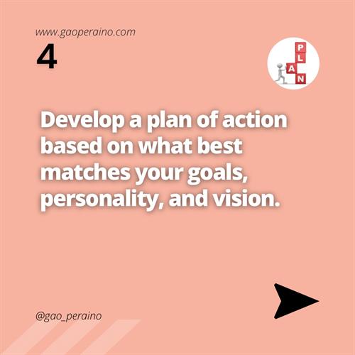Develop a plan of "Action" 