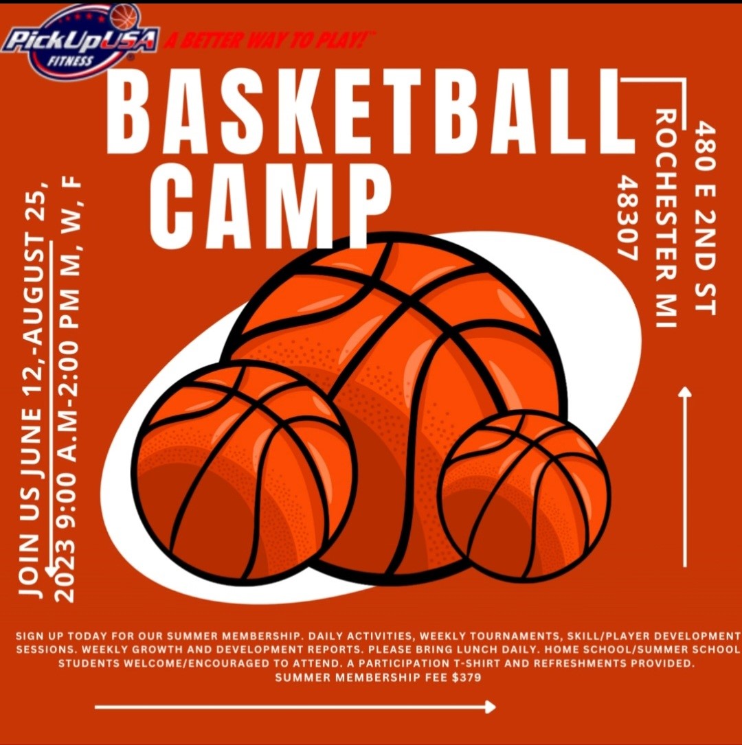 PickUp USA Fitness Basketball Camp Jul 17, 2023 Rochester