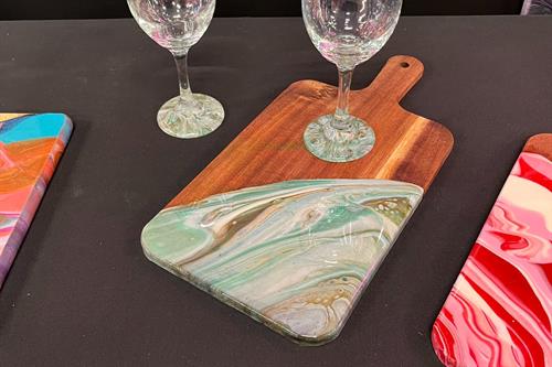 Customize a Charcuterie Board and Matching Glasses