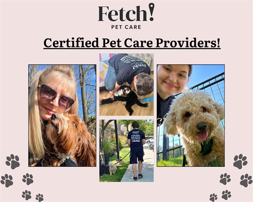 Certified Pet Care Professionals!