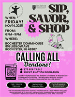 Sip, Savor, & Shop ~ Rochester Community Schools Foundation
