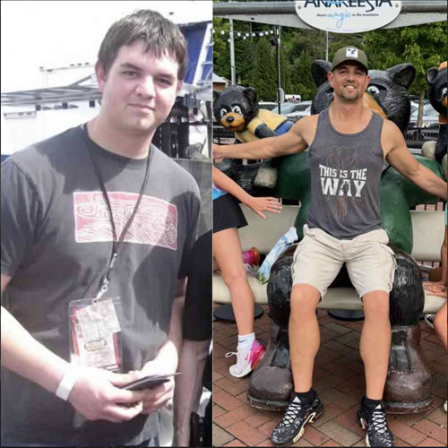 cut body fat % by over half!  Gained 30lbs of muscle