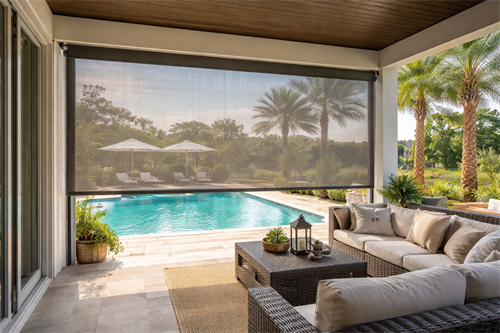 Exterior shade for Deck