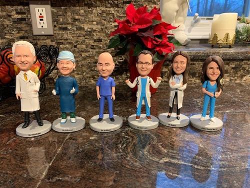 Our doctors in bobble heads 2022