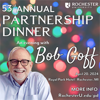 Rochester University’s annual fundraiser to feature New York Times bestselling author Bob Goff