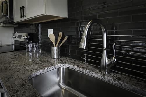Beautiful counter tops and back splashes