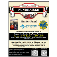Pins for Pups Fundraiser Sponsorship Opportunities