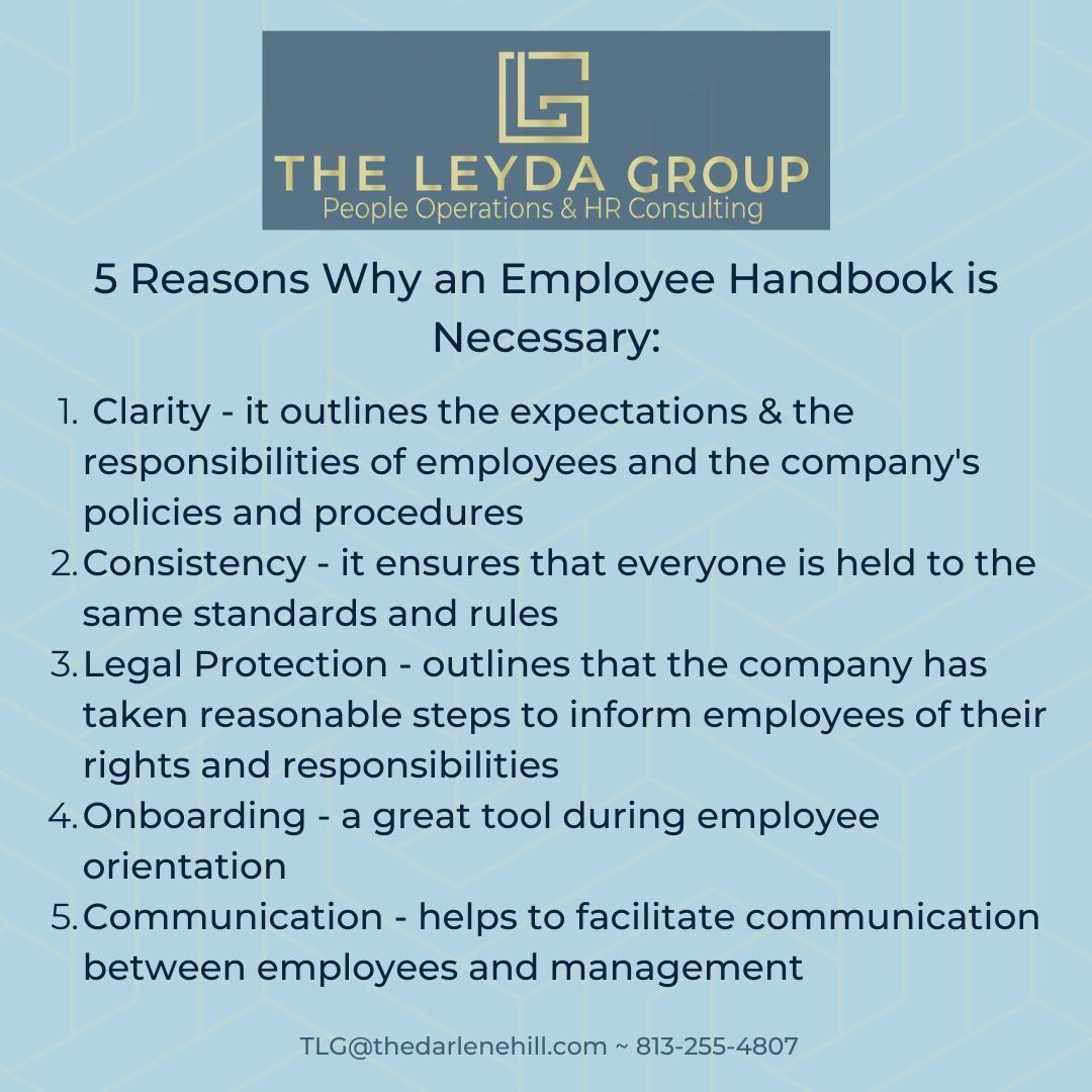 5 reasons Why an Employee Handbook is Necessary