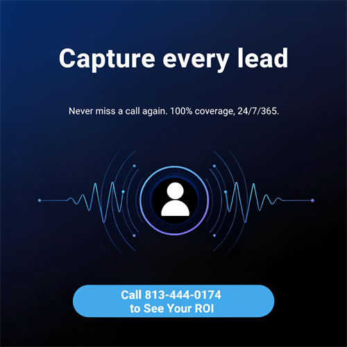 Capture every lead - Never miss a call again. 100% coverage, 24/7/365.
