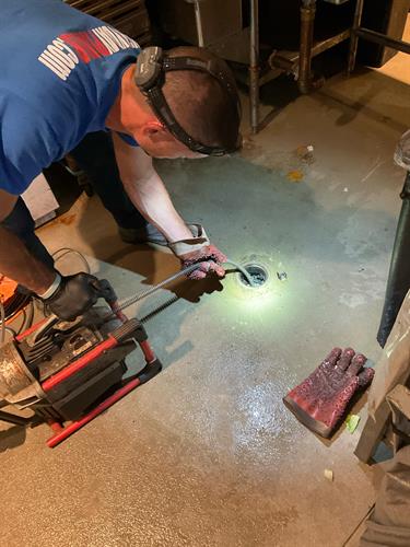 Drain Cabling to provide drain relief and restore flow