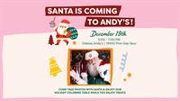 Santa is Coming to Andy's Frozen Custard in Odessa!